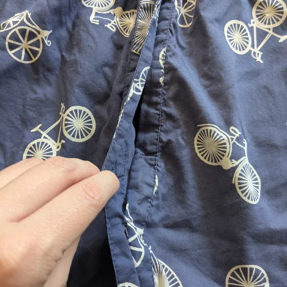 Blue Bicycle Print Dress - Picture 4 of 4